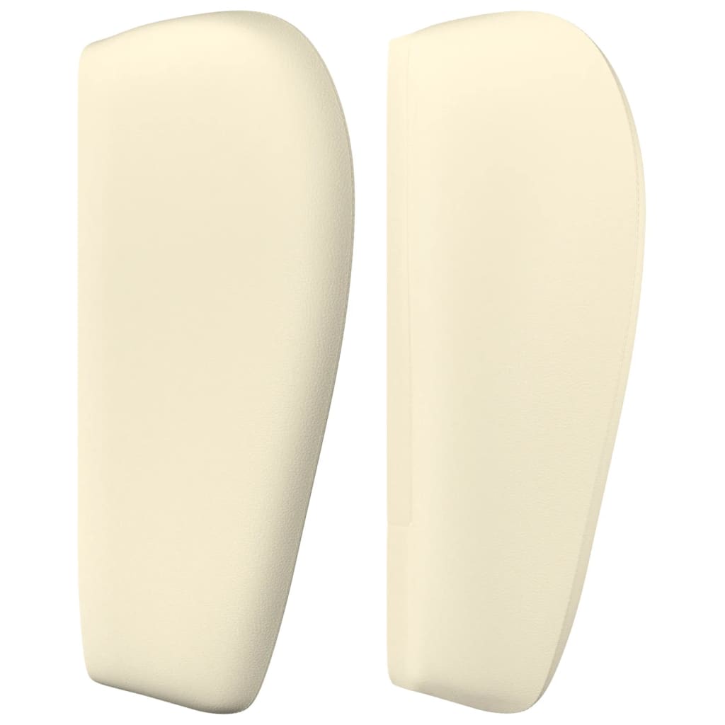 Kopfteil mit Ohren Creme 163x23x78/88 cm Kunstleder